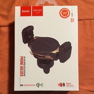 Metal Gray Wireless Car Phone Holder